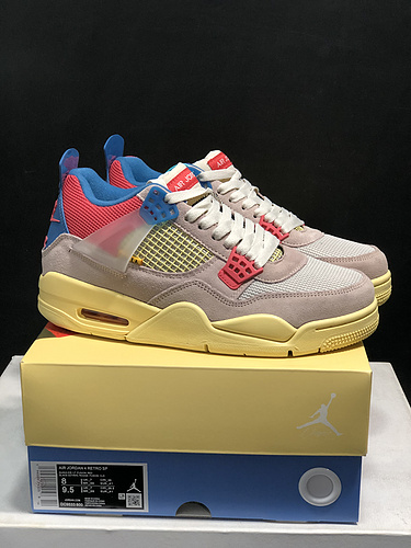 Jordan 4th generation AJ4 Joe 4 high quality_ Union La X Air Jordan 4RETRO SP _Guava LCE_ pink blue DC9533-800 men_s shoes 36-46 yards-f54aefe3